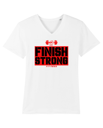 Finish Strong Fitness White