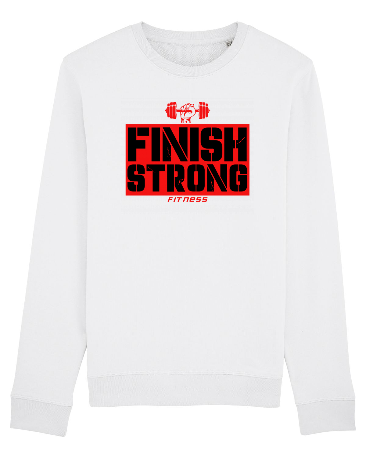 Bluză mânecă lungă Unisex Rise White