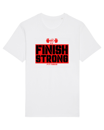 Finish Strong Fitness White