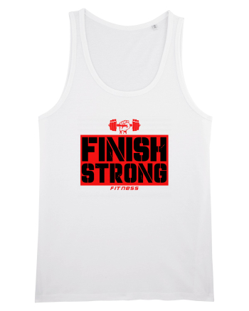 Finish Strong Fitness White