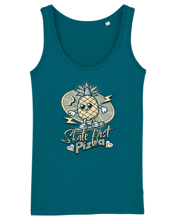 Ananas Amuzant Retro Pizza Skate Skateboarder Ocean Depth