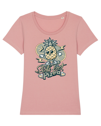 Ananas Amuzant Retro Pizza Skate Skateboarder Canyon Pink
