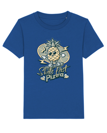 Ananas Amuzant Retro Pizza Skate Skateboarder Majorelle Blue
