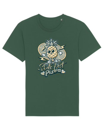 Ananas Amuzant Retro Pizza Skate Skateboarder Bottle Green