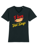 I Love Hot Dogs Tricou mânecă scurtă guler V Bărbat Presenter