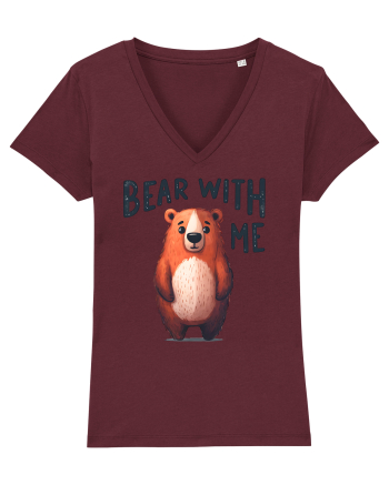 pentru prietenii animalelor - Bear with me Burgundy