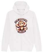 pentru prietenii animalelor - Stop monkeying around Hanorac cu fermoar Unisex Connector