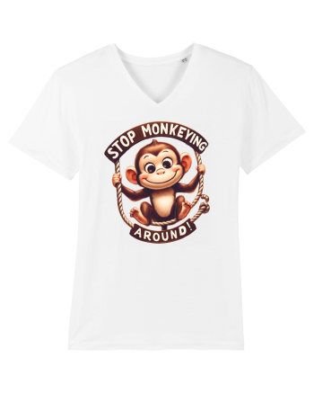 pentru prietenii animalelor - Stop monkeying around White