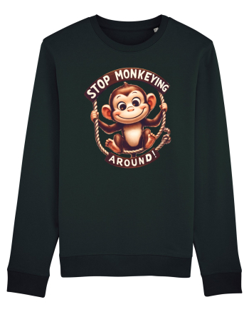pentru prietenii animalelor - Stop monkeying around Black