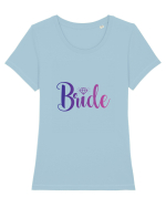 Bride Tricou mânecă scurtă guler larg fitted Damă Expresser
