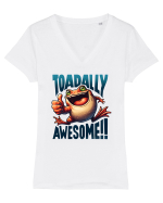 pentru prietenii animalelor - Toadally awesome Tricou mânecă scurtă guler V Damă Evoker