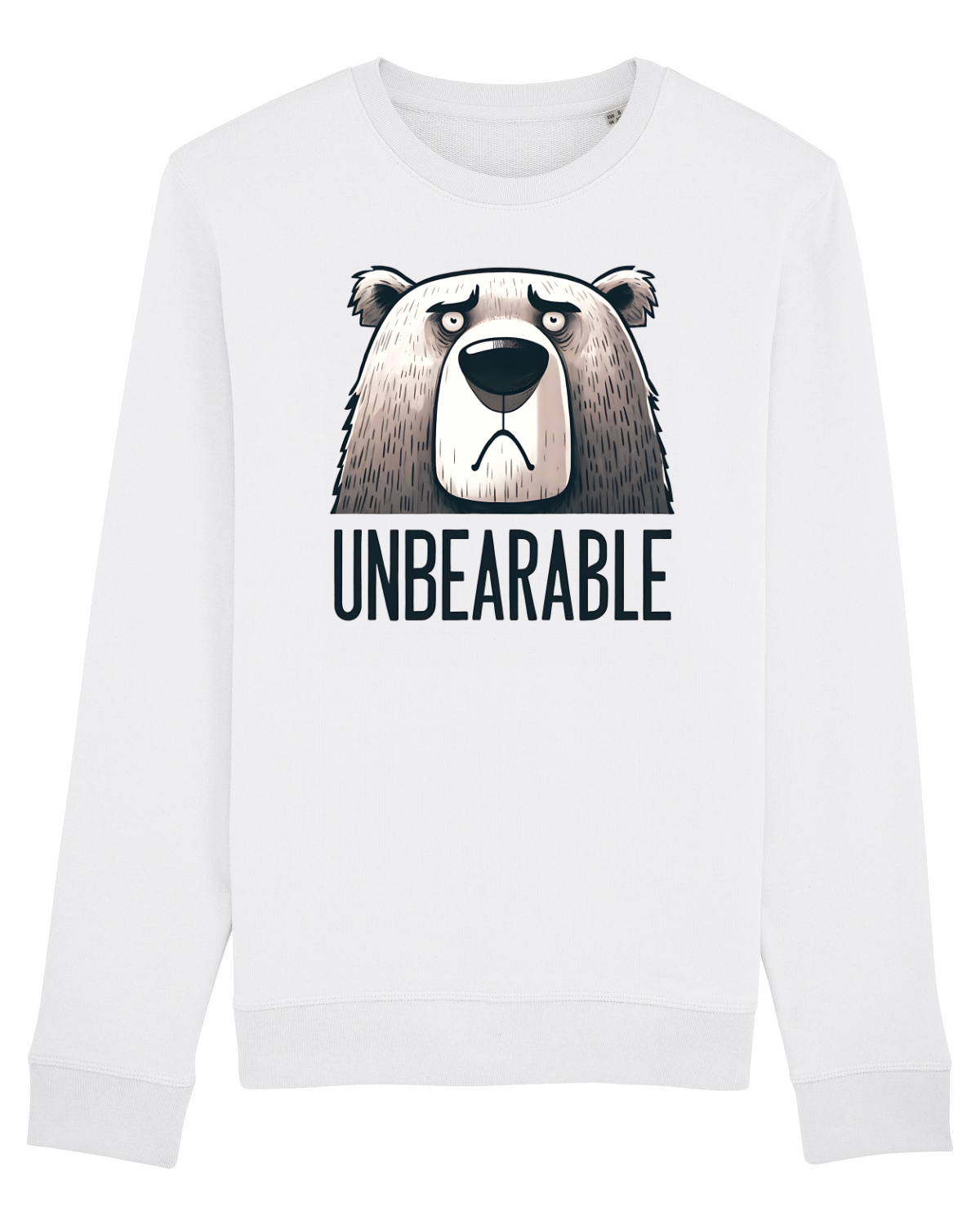 Bluză mânecă lungă Unisex Rise White