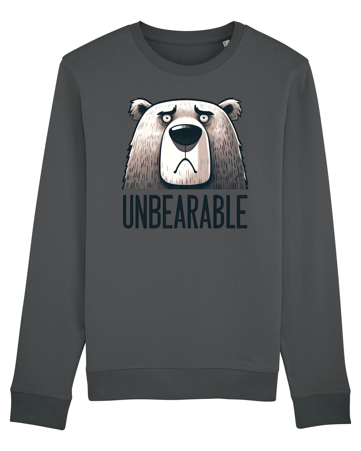 Bluză mânecă lungă Unisex Rise Anthracite