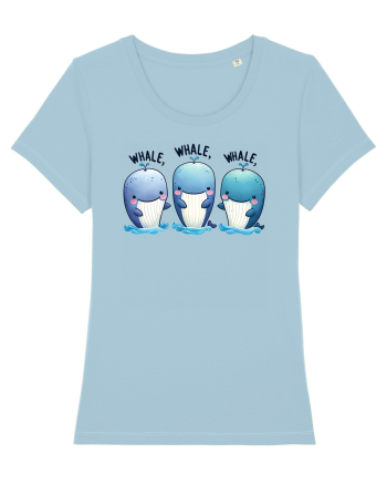 pentru prietenii animalelor - Whale, whale, whale Sky Blue