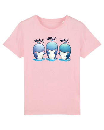 pentru prietenii animalelor - Whale, whale, whale Cotton Pink