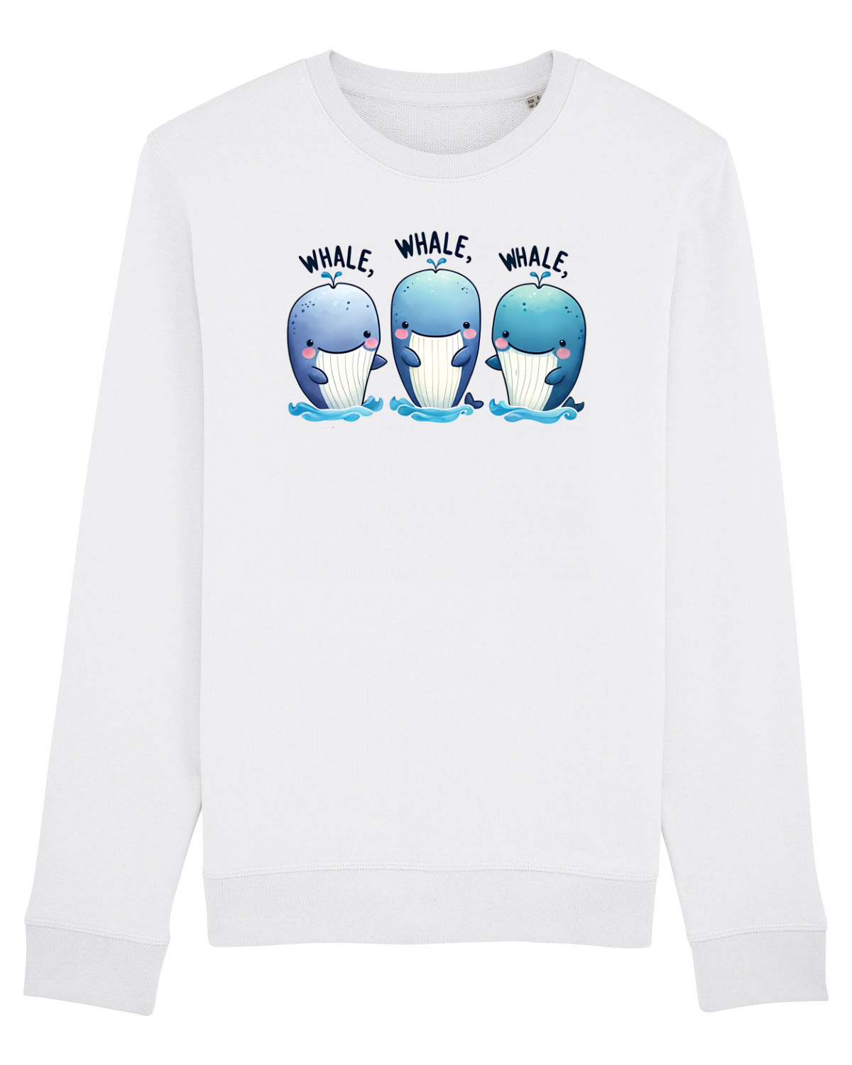 Bluză mânecă lungă Unisex Rise White