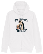 pentru prietenii animalelor - Why the long face, horse Hanorac cu fermoar Unisex Connector