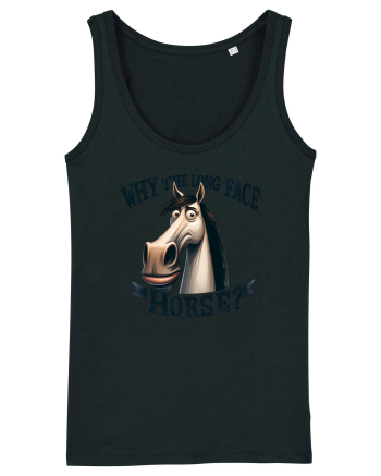 pentru prietenii animalelor - Why the long face, horse Black