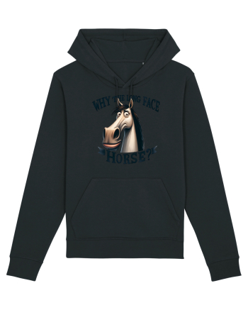 pentru prietenii animalelor - Why the long face, horse Black