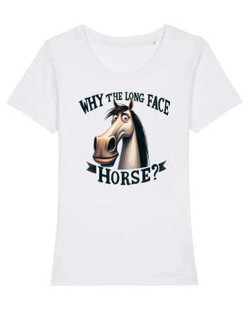pentru prietenii animalelor - Why the long face, horse White