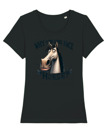 pentru prietenii animalelor - Why the long face, horse Black