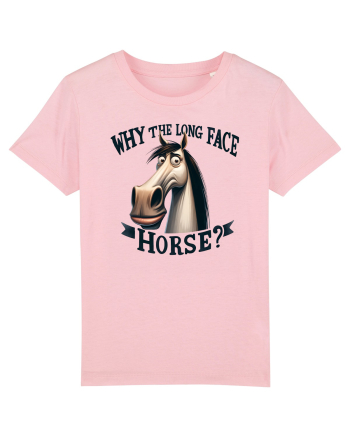 pentru prietenii animalelor - Why the long face, horse Cotton Pink