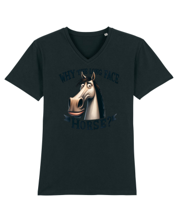 pentru prietenii animalelor - Why the long face, horse Black