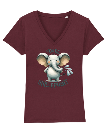 pentru prietenii animalelor - You are irrelephant Burgundy