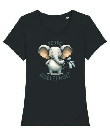 pentru prietenii animalelor - You are irrelephant Black