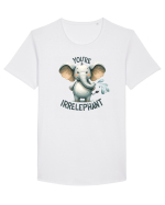 pentru prietenii animalelor - You are irrelephant Tricou mânecă scurtă guler larg Bărbat Skater