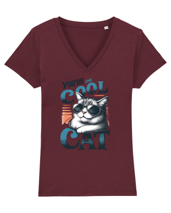 pentru prietenii animalelor - You are one cool cat Burgundy