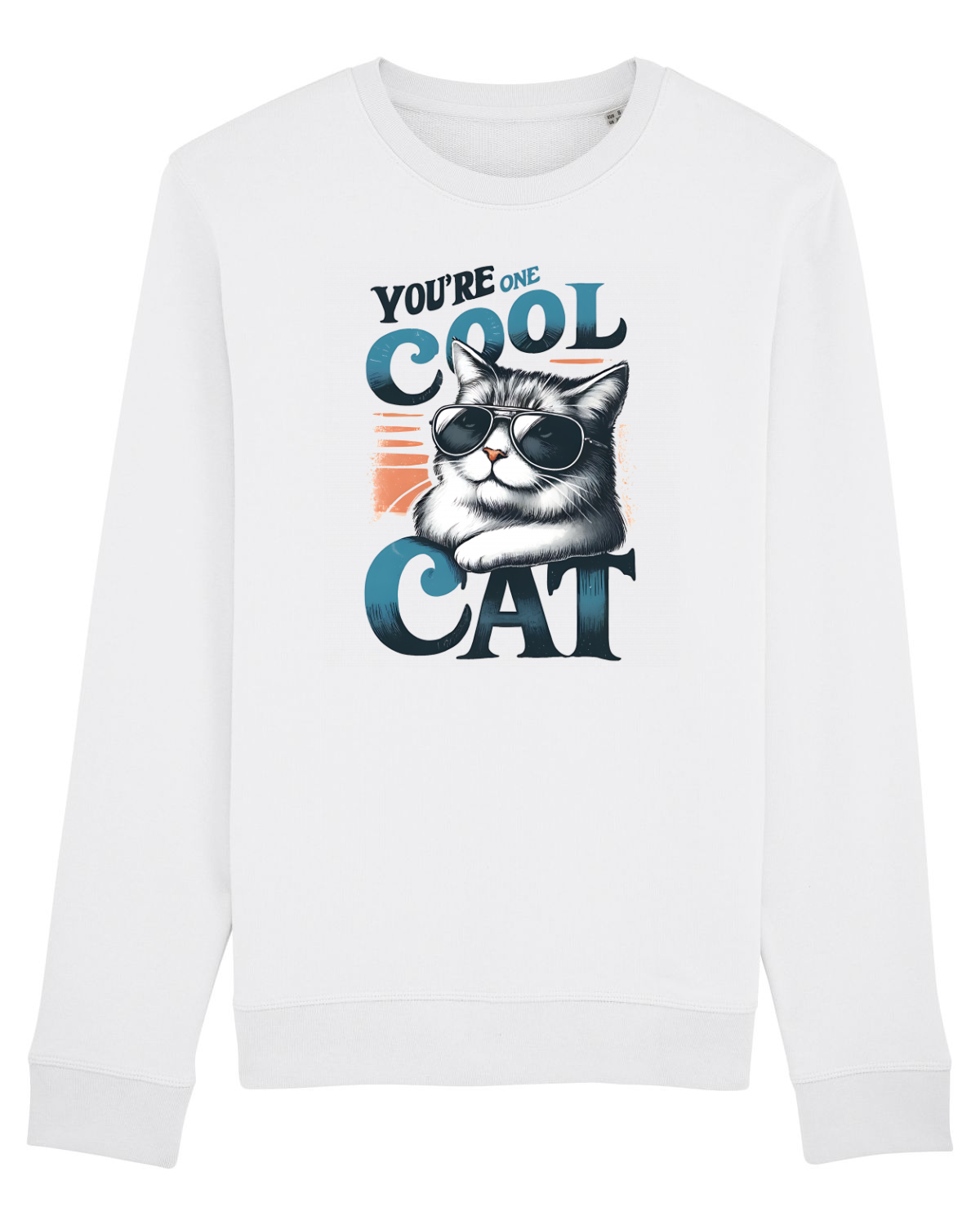 Bluză mânecă lungă Unisex Rise White