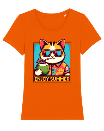 cu pisici in vacanță - Enjoy summer Bright Orange