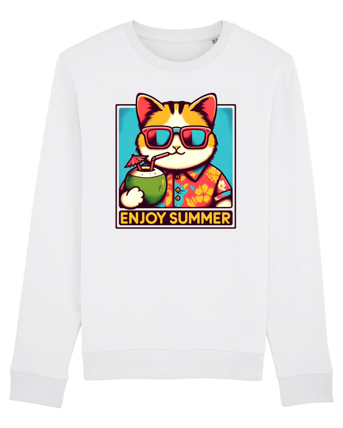 Bluză mânecă lungă Unisex Rise White
