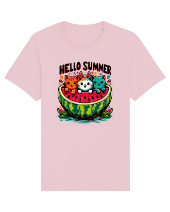 cu pisici in vacanță - Hello summer Cotton Pink