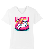 cu pisici in vacanță - Hello summer v2 Tricou mânecă scurtă guler V Bărbat Presenter