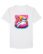 cu pisici in vacanță - Hello summer v2 Tricou mânecă scurtă guler larg Bărbat Skater