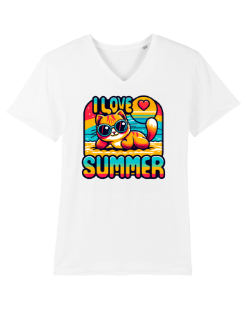 cu pisici in vacanță - I love summer White