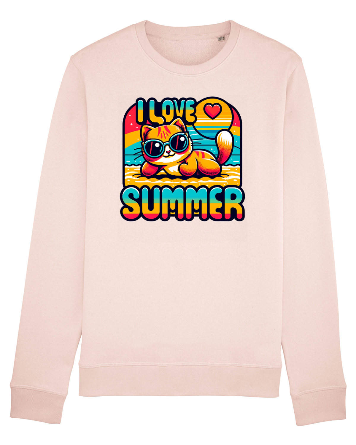 Bluză mânecă lungă Unisex Rise Candy Pink