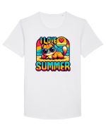 cu pisici in vacanță - I love summer Tricou mânecă scurtă guler larg Bărbat Skater