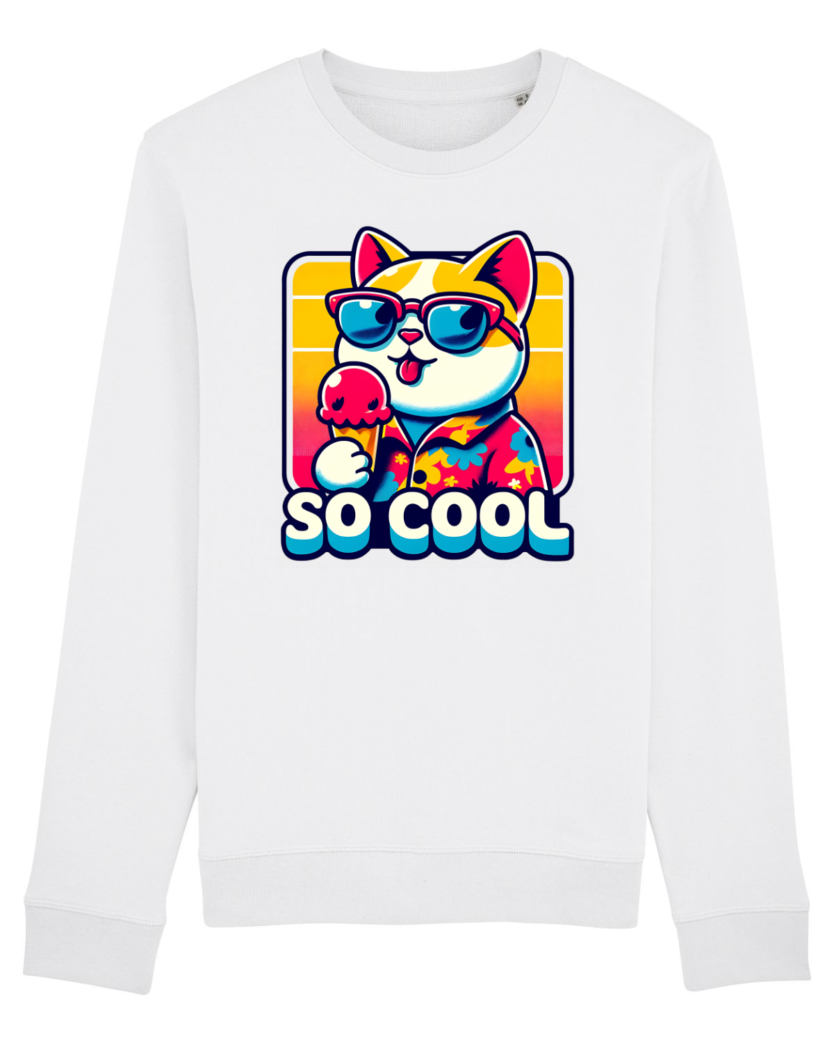 Bluză mânecă lungă Unisex Rise White