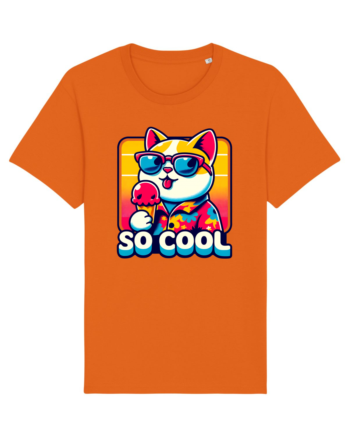 Tricou mânecă scurtă Unisex Rocker Bright Orange