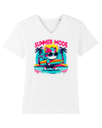 cu pisici in vacanță - Summer mode Tricou mânecă scurtă guler V Bărbat Presenter