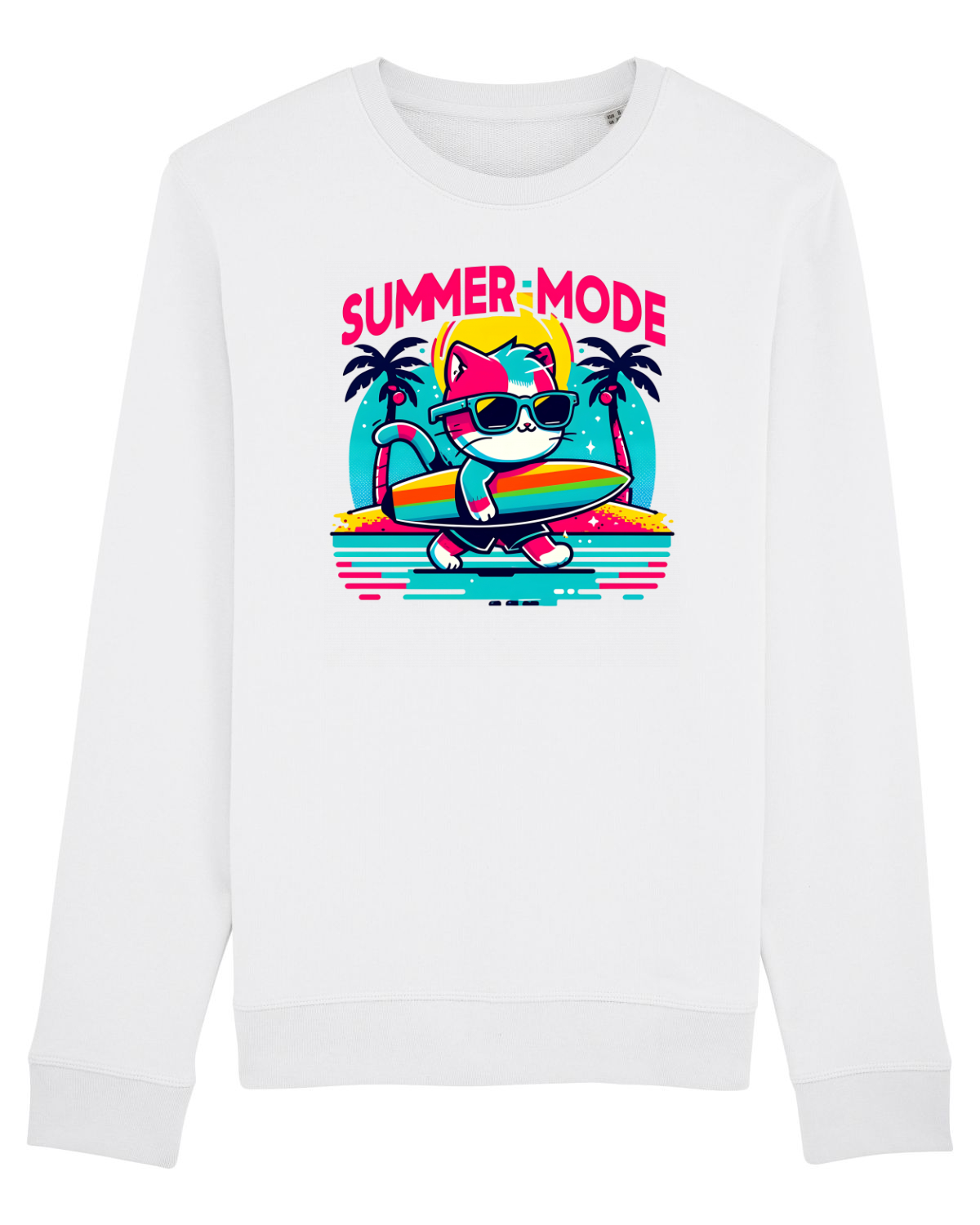 Bluză mânecă lungă Unisex Rise White