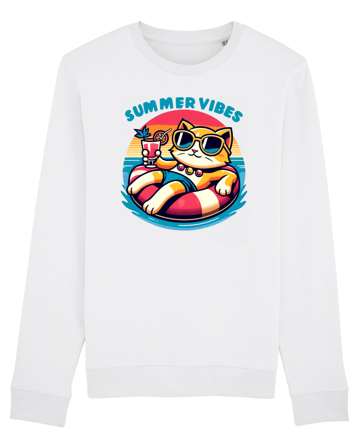 Bluză mânecă lungă Unisex Rise White