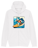 cu pisici in vacanță - Surfing mode on Hanorac cu fermoar Unisex Connector