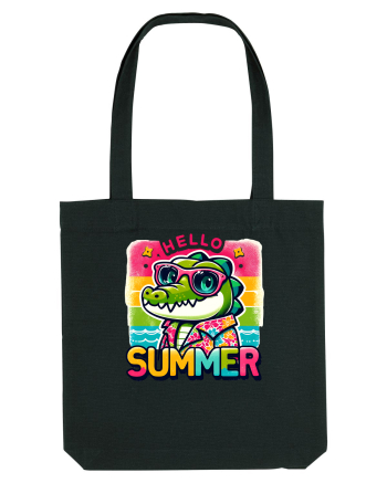Hello summer - Crocodilul in vacanță Black