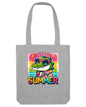 Hello summer - Crocodilul in vacanță Heather Grey