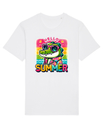 Hello summer - Crocodilul in vacanță Tricou mânecă scurtă Unisex Rocker