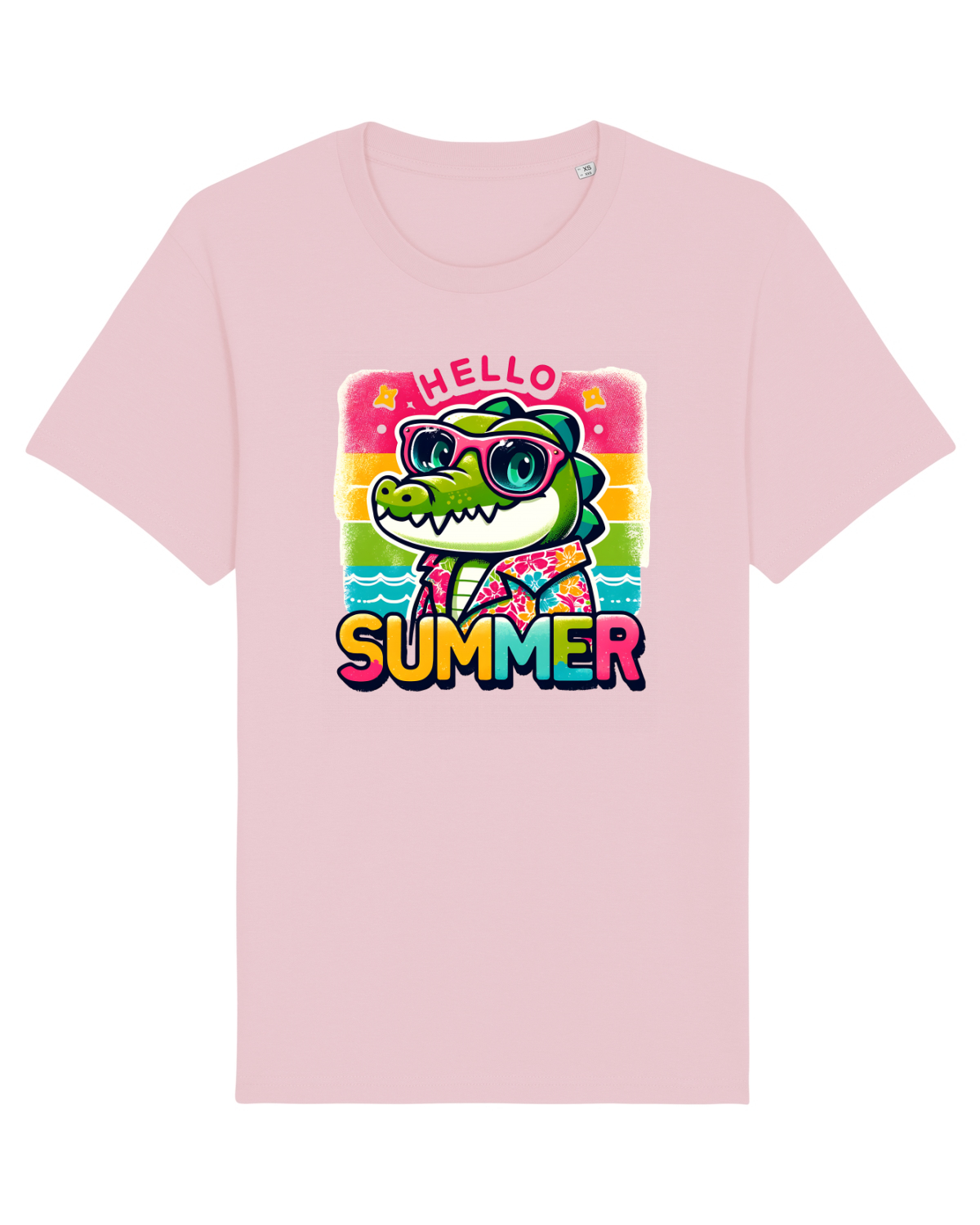 Tricou mânecă scurtă Unisex Rocker Cotton Pink